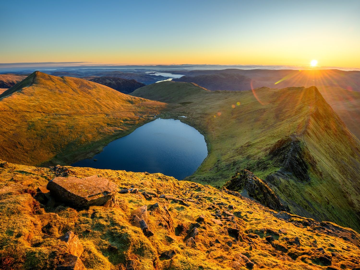 Views from the summit of Helvellyn